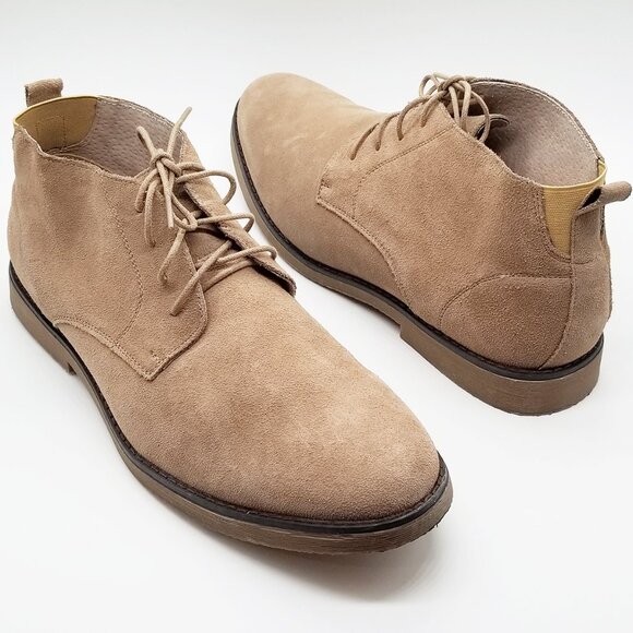 Bruno Marc Men\'s 13 Suede Leather Chukka Boots Natural Tan Beige Laced Up Dandy Bruno Marc Men\'s 13 Suede Leather Chukka Boots Natural Tan Beige Laced Up Dandy